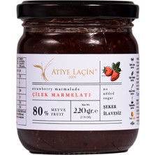 Çilek Marmelatı %80 Meyve (Şeker Ilavesiz) 220 gr