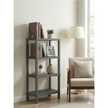 Ombeg 4 Katlı Çok Amaçlı Raf – Modern Dekoratif Kitaplık ve Düzenleyici