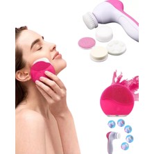 Eilo Luxe Ikili Cilt Bakım Seti 5 Başlıklı Yüz Temizleme ve Masaj Aleti Canlandırıcı  - AA002C-68BUF