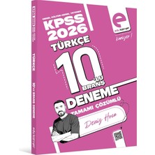 Edu Kariyer Deniz Hoca 2026 Kpss Türkçe 10'lu Branş Deneme Tamamı Çözümlü