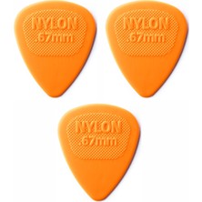 Jim Dunlop 443R.67 Gitar Pena 3 Adet 0,67 Mm. Nylon Midi