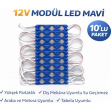 12V  Mavi Modül LED Renk (10'lu Paket)
