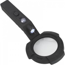 Erdo Ticaret Buğz 7 LED Aydınlatma,fener,pusula,4x Büyütme Okuma Büyüteç  TH600557