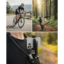 Eilo Luxe Esnek Silikon Boyun Montajlı Telefon Tutucu Canlı Yayın ve Vlog Çekim - AA002C-68AE24