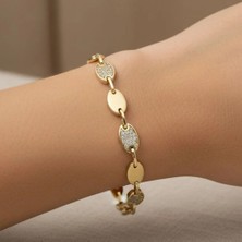 Stil Incisi/xupıng Jewelry Oval Zirkon Taşlı Bileklik