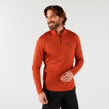 Decathlon Erkek Uzun Kollu Yarım Fermuarlı Tenis Sweatshirtü - Bej - Thermic - 2xl