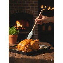 Bm House Bmhouse 2 Adet Ahşap Saplı Isıya Dayanıklı Silikon Mutfak Fırçası