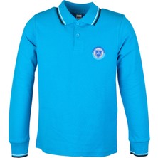 Bümed Meç Okulları Polo Yaka T-Shirt Uzun Kol Turkuaz 5-6 Yaş