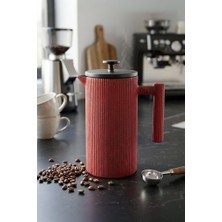 Bambum Linden - Döküm Demlik French Press 350 ml Kırmızı