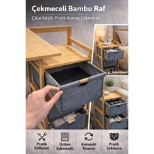 Bm House Bmhouse Ahşap Çekmeceli Çok Amaçlı Düzenleyici Raf / Organizer Dolap