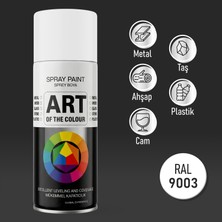 Badem10 RAL9003 Beyaz Prof. Sprey Boya Metal Ahşap Taş Plastik ve Cam Yüzeylere Uygun Spray Boya 400 ml