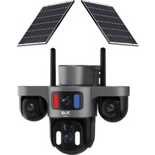 Blic Profesyonel 4g Çift Panel 3 Kameralı Güvenlik Kamerası