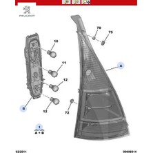 Stop Sağ         C3 Iı 1.4 2006 Peugeot 6351.X5