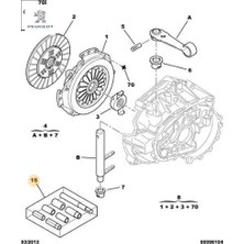 Debriyaj Merkezleme Kiti 406-106-301-605-PRTNR M59 1606269680 Peugeot 1606269680