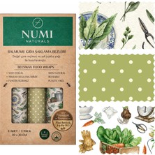 Balmumu Gıda Saklama Bezleri – Premium 3’lü Set (30×30 Cm)