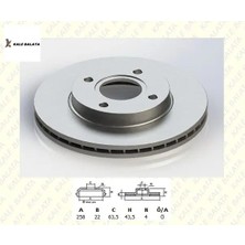 Fren Disk Aynası Ön   Fıesta-Focus-Fusıon 02-12  3555344/ DF4036/ Tam T1125FCS Kale Balata TFD-00004