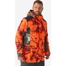 Decathlon 3'ü 1 Arada Mont - Avcılık ve Doğa Gözlemi - Neon/kamuflaj Desenli - Xl