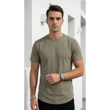 Plus Scorpion Erkek Slim Fit Basic Tişört – Esnek, Terletmeyen Pike Dokulu Kumaş