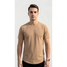 Plus Scorpion Erkek Slim Fit Basic Tişört – Esnek, Terletmeyen Pike Dokulu Kumaş