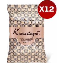 Kocatepe Kahve Türk Kahvesi 100 gr Folyo 12'li Paket Orta Kavrulmuş Geleneksel Lezzet