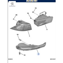 Sağ Arka Alt Stop Peugeot