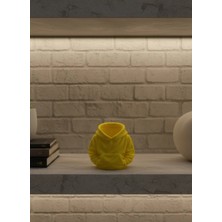 MiraLive Dekoratif Sarı Hoodie Kalemlik 10X10 cm