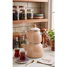 Köklü Züccaciye Emaye Çaydanlık