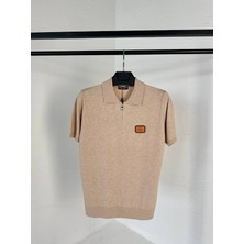 Dolce & Gabbana Luxury Collection  Fermuarlı Polo Yaka Triko – Premium Erkek T-Shirt