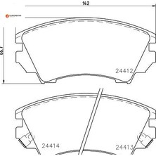 Erp Fren Balatası Astra J- Mokka X- Insıgnıa A Eurorepar 95527473
