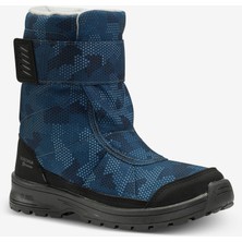 Decathlon Çocuk Su Geçirmez Outdoor Kar Botu - Gri / Mor - SH100 - 36