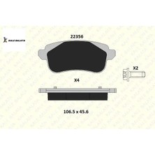 Arka Fren Disk Balatası  Megane Iv-Scenıc-Kadjar  440608235R Kale Balata 22356 159 14 Ans Kd1