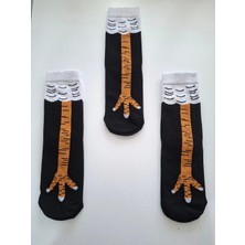 Trend Nexus 3 Çift Tavuk Ayağı Tasarımlı Çorap