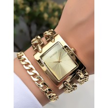 Homies Marka Çelik 2 Zincir Kadın Saat 3 Atm Su Geçirmezlik 2 Yıl Güvenceli Faturalı Bileklik Hediyeli