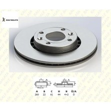 Ön Fren Disk Aynası  Clıo Iıı-Megane-Modus-Logan- 7701207795 Kale Balata TFD-00047