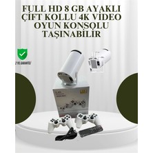 Akinco Portatif 4K Projeksiyon – 4.000 Uygulama, Kablosuz Yansıtma Bluetooth 5.0