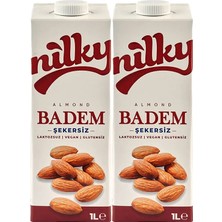 Nilky Şekersiz Badem Sütü Glütensiz Laktosuz Vegan 2x1 lt