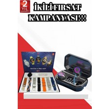 MiraLive 2025 Model Çok Kordonlu Akıllı Saat ve Bluetooth Kulaklık El Fenerli