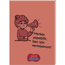 Keskin Color Keskin 12*17 Kuşe Kapak Anne Sözleri Not Defteri - Herkes Yapabilir