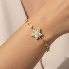 Stil Incisi/xupıng Jewelry Stella Yıldız Zirkon Taşlı Bileklik