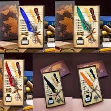 Akinco Tüylü Mürekkepli Divit Kalem Seti