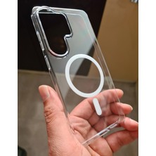 Pirok Store Samsung Galaxy S26 Ultra Magsafe Uyumlu Kablosuz Şarj Destekli Sararmaz Sert Mika Kristal Netliğinde Ultra Ince Hafif Pc Kılıf
