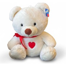 Halley Oyuncak PL50200 35 cm Kalp Nakışlı Ayı- Hly