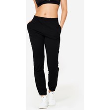 Decathlon Kadın Regular Eşofman Altı 100 - Siyah Hafif Antrenman İçin Ergonomik Tasarım