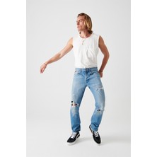 Denim Trip Marcel Slim Straight Fit Destroylu Açık Indigo Erkek Jean Pantolon