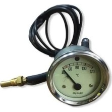 Ölçüsan Hararet Saati Civalı 2 mt (40°C-120°C) (Ikazlı) (60 Mm)