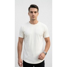 Plus Scorpion Erkek Slim Fit Basic Tişört – Esnek, Terletmeyen Pike Dokulu Kumaş