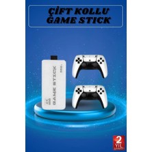 Akinco Game Stick 4K Çift Kollu Atari Oyunlari +20000 Oyunlu Konsol Nostalji