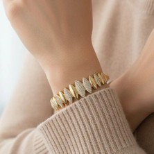 Xuping Jewelry Zirkon Taşlı Kelepçe