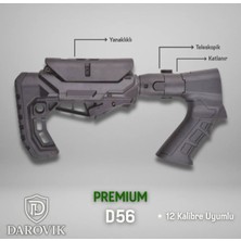 Darovik D56 Yana Katlanır Taktikal Teleskopik Seyyar L Dipçik Premium