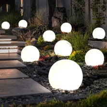 Saplamalı (Kazıklı) Bahçe Aydınlatma Armatürü 25CM Lik Gloplu